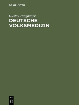 cover image of Deutsche Volksmedizin